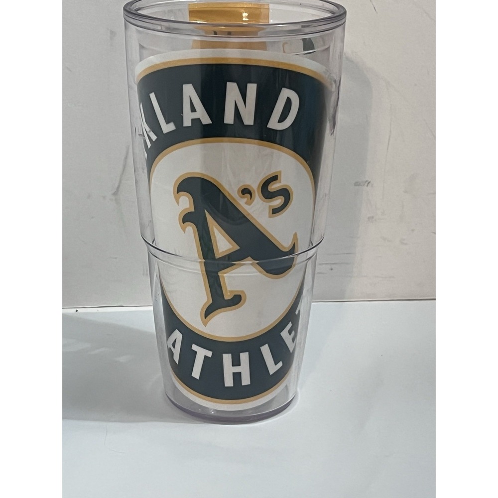 Tervis Cup Tumbler OAKLAND‎ ATHLETICS 24oz DOUBLE WALL  No Lid